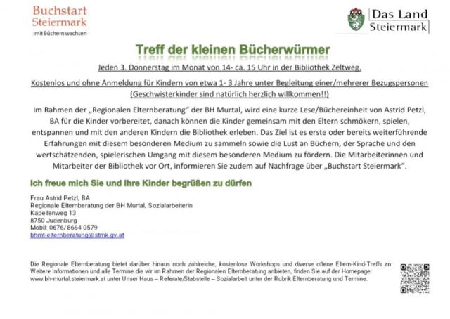 Treff der kleinen Bücherwürmer