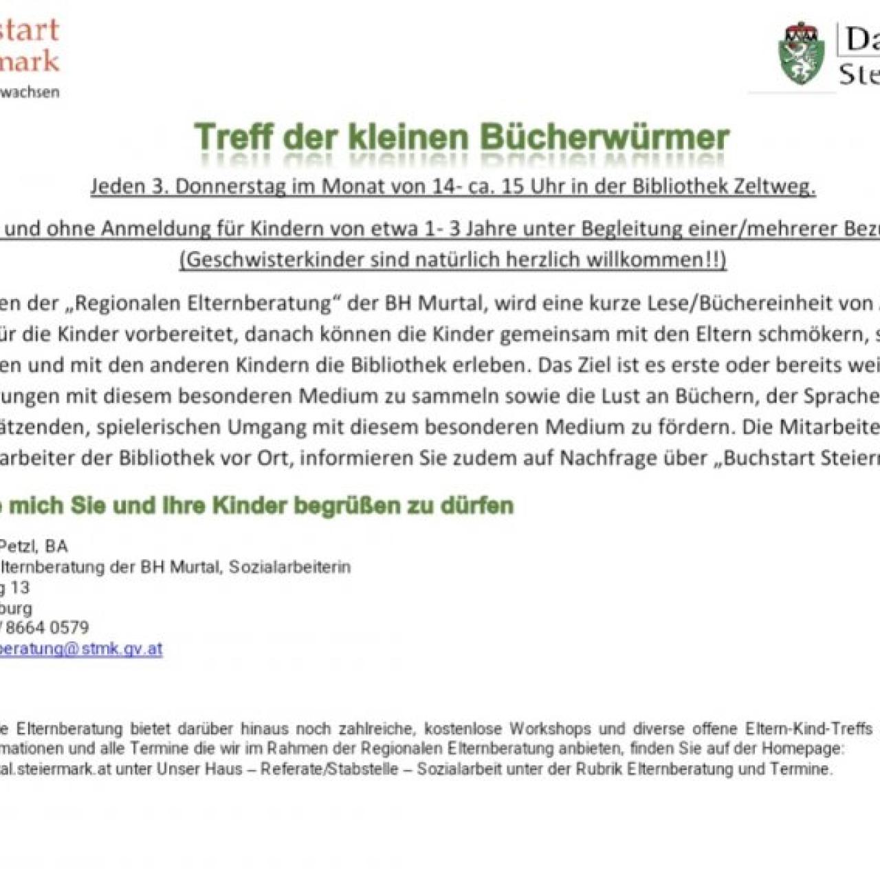 Treff der kleinen Bücherwürmer